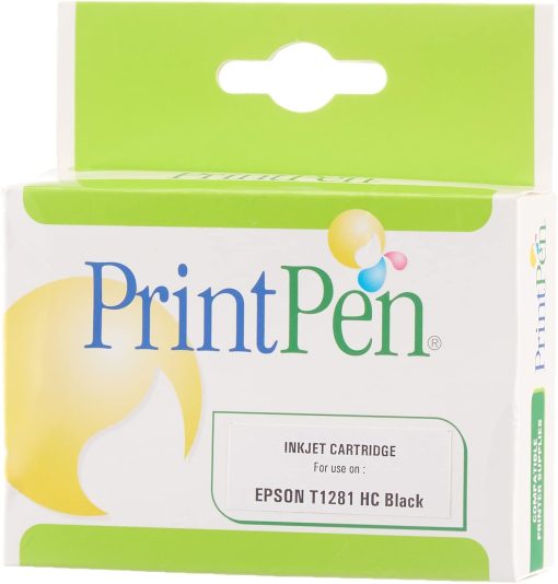 PRINTPEN EPSON T1281XL Siyah Yüksek Kapasite (15ml.) Muadil Mürekkep Kartuşu - Görsel 4
